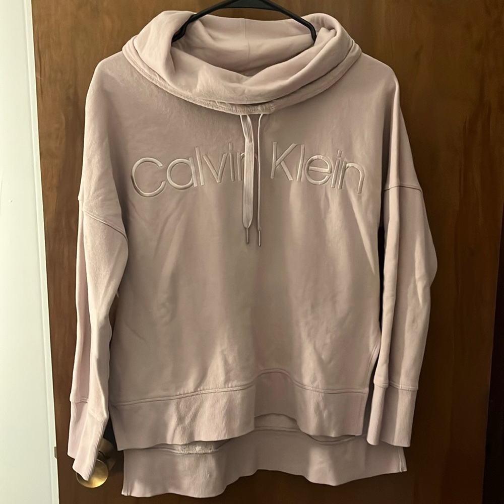 pink calvin klein sweatshirt